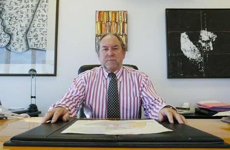 Lawyer John Avery, at his desk with a Bryant sketch, which he
cannot release to the public.