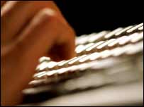 A computer keyboard