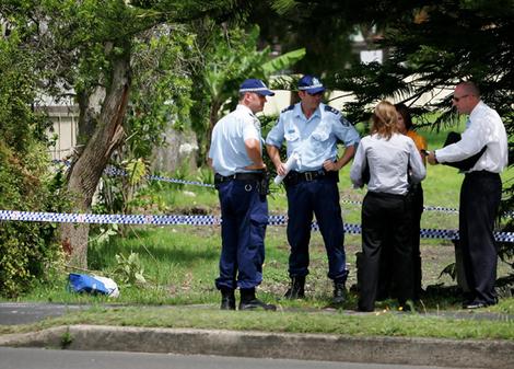 Crime scene … the Pacific Highway site last week.